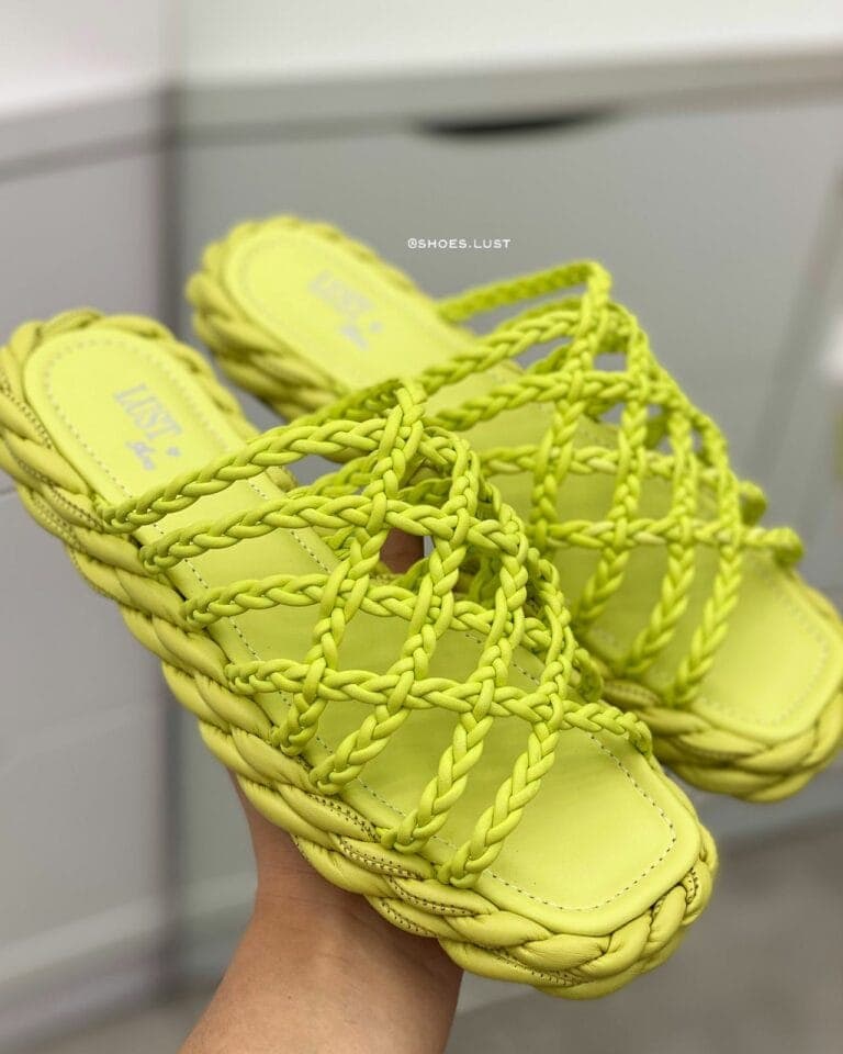 rasteira lust shoes trançada limão 1367 1 rasteira lust shoes trançada limão 1367 1