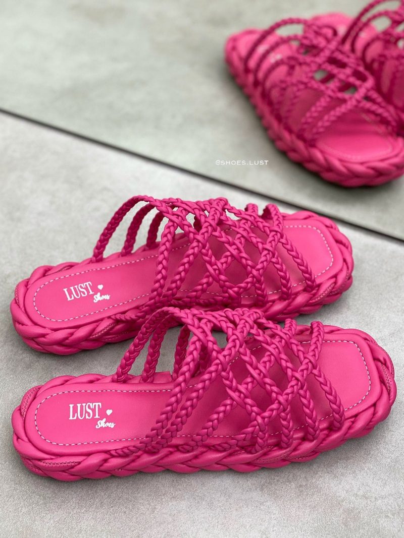 rasteira lust shoes trançada pink 1368 1