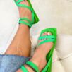 sandália rasteira lust shoes scarlat green 82506
