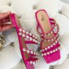 sandália rasteira lust shoes elegance pink 82551