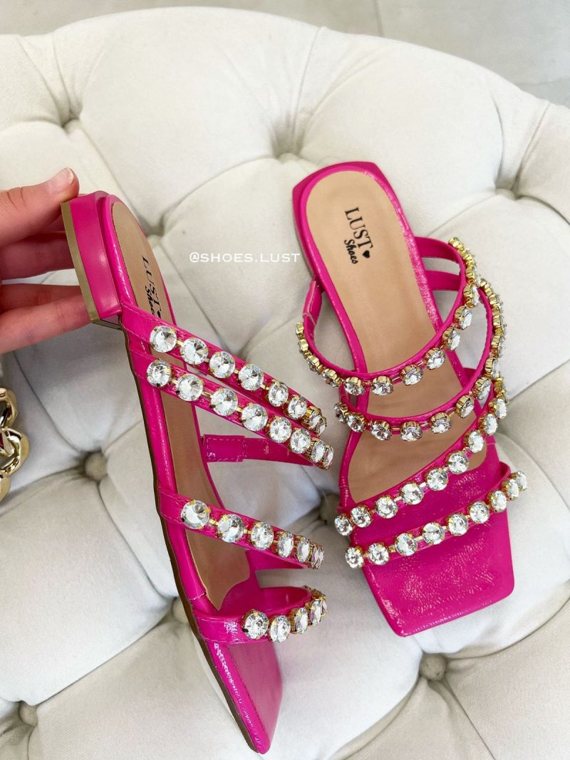 sandália rasteira lust shoes elegance pink 82551
