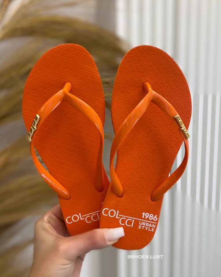 chinelo colcci basic laranja 82440