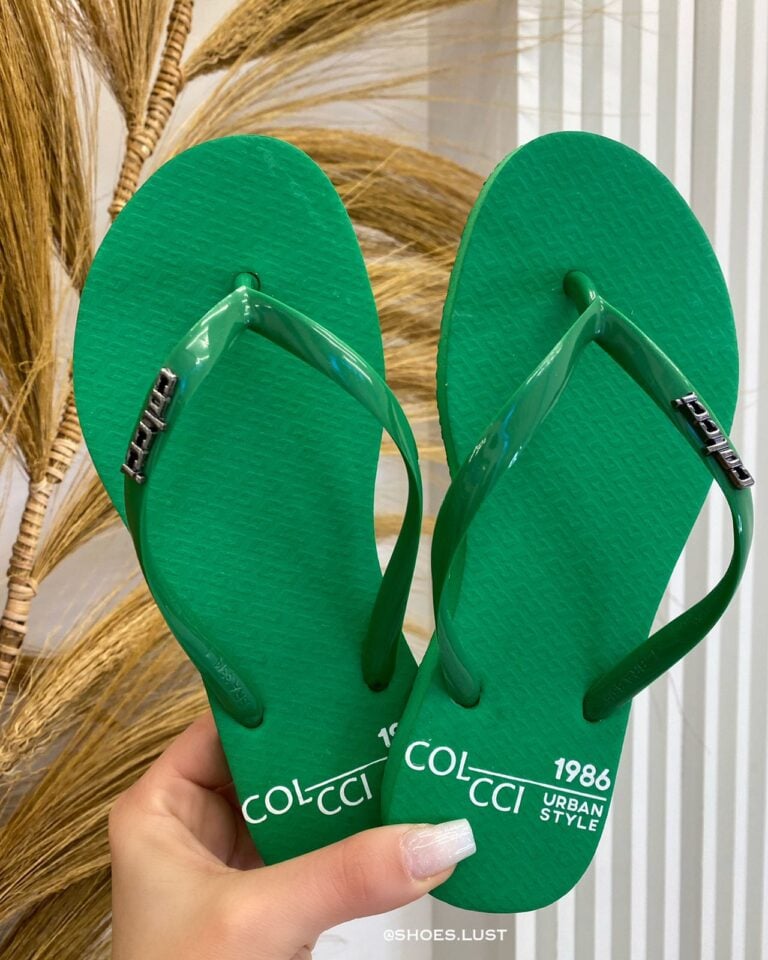 chinelo colcci basic verde esmeralda 82438