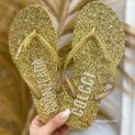 chinelo colcci glitter ouro 82449