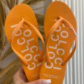chinelo colcci unique laranja 82446