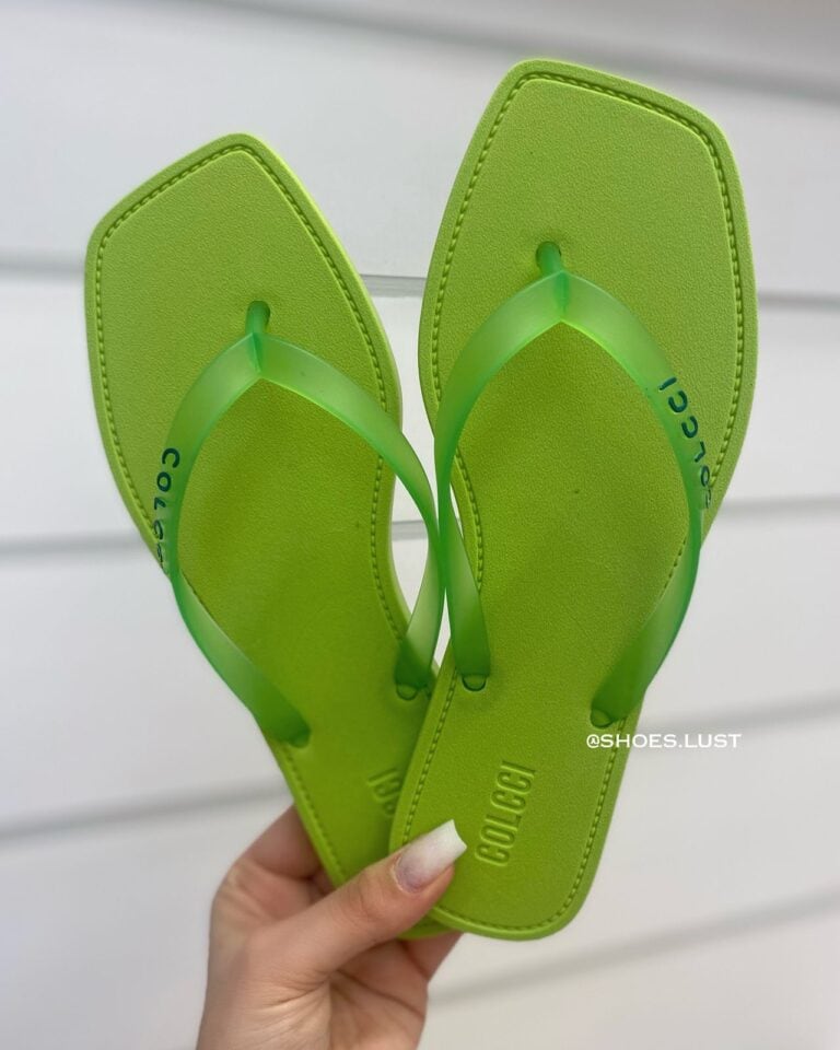 chinelo colcci venice verde limão 82825
