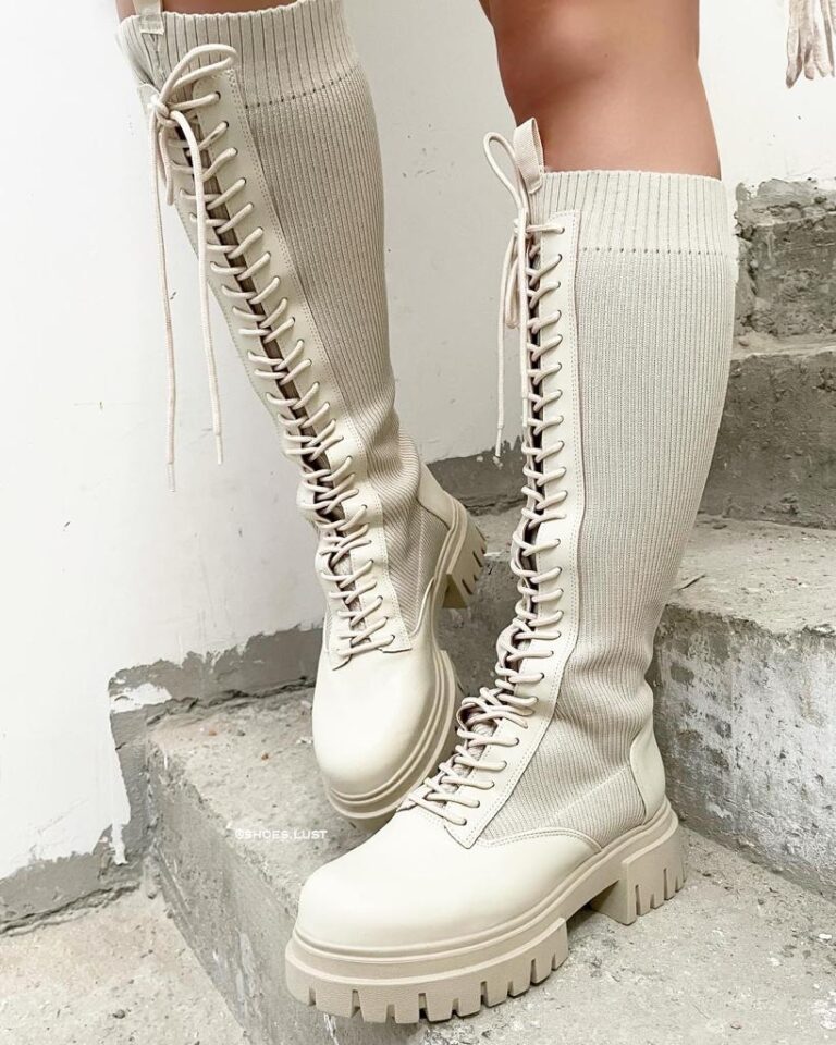 coturno lust shoes cano longo nanda off white 83470 coturno lust shoes cano longo nanda off white 83470