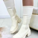 bota lust shoes olivia tratorada off white 83140