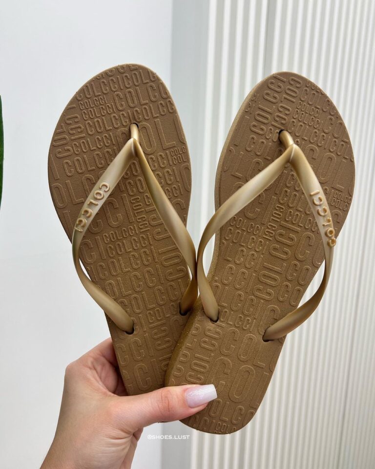 chinelo colcci honie ouro glitter 83871