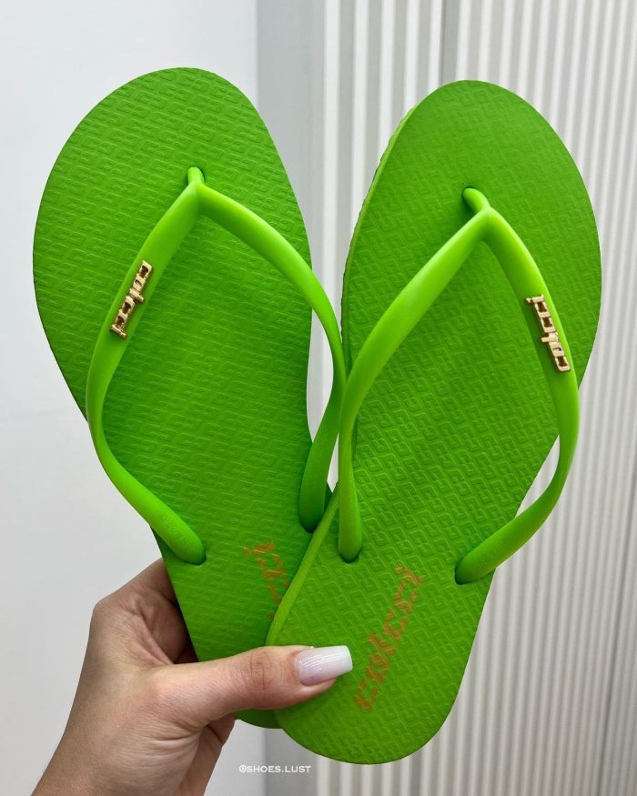 chinelo colcci metal verde 83911