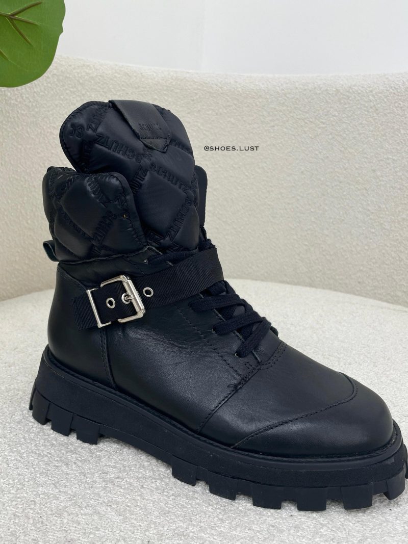 coturno couro rebeca black 1720