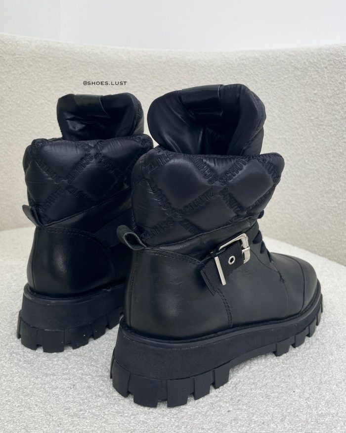 coturno couro rebeca black 1720 coturno couro rebeca black 1720