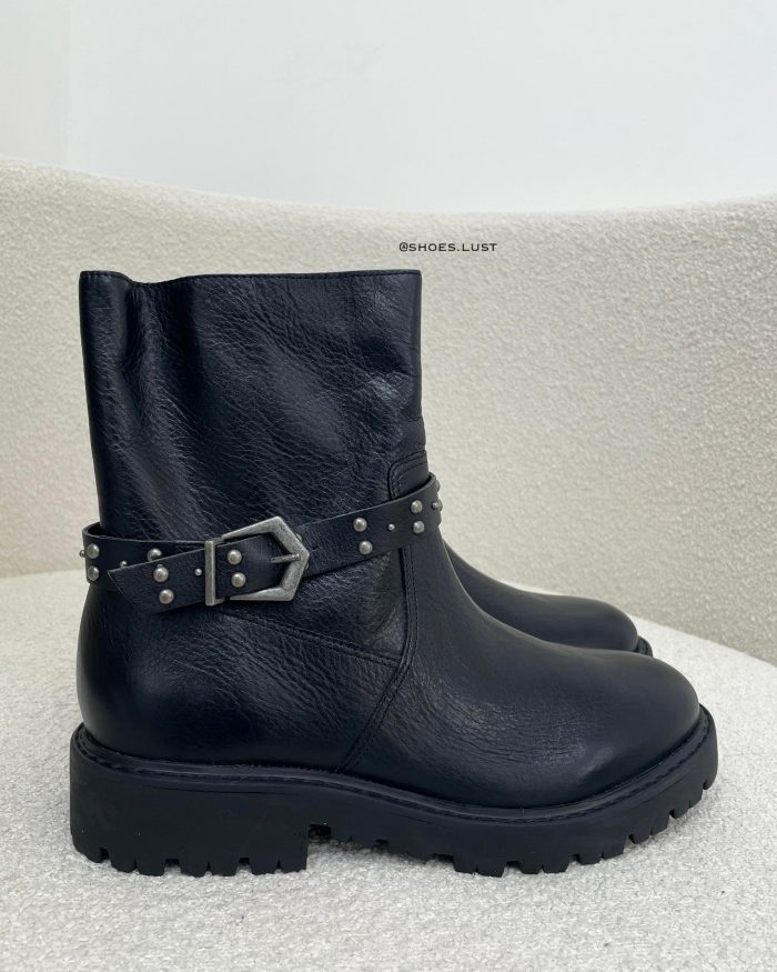 coturno couro julia black 83447