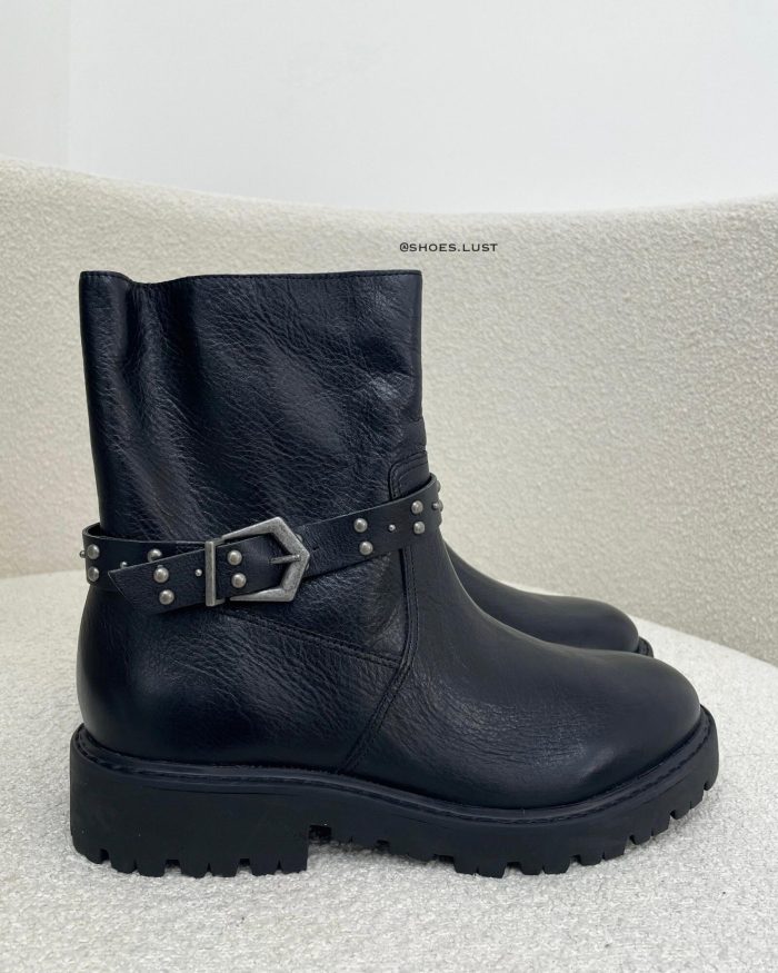 coturno couro julia black 83447