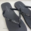 chinelo colcci pandora black logo strass 385665140