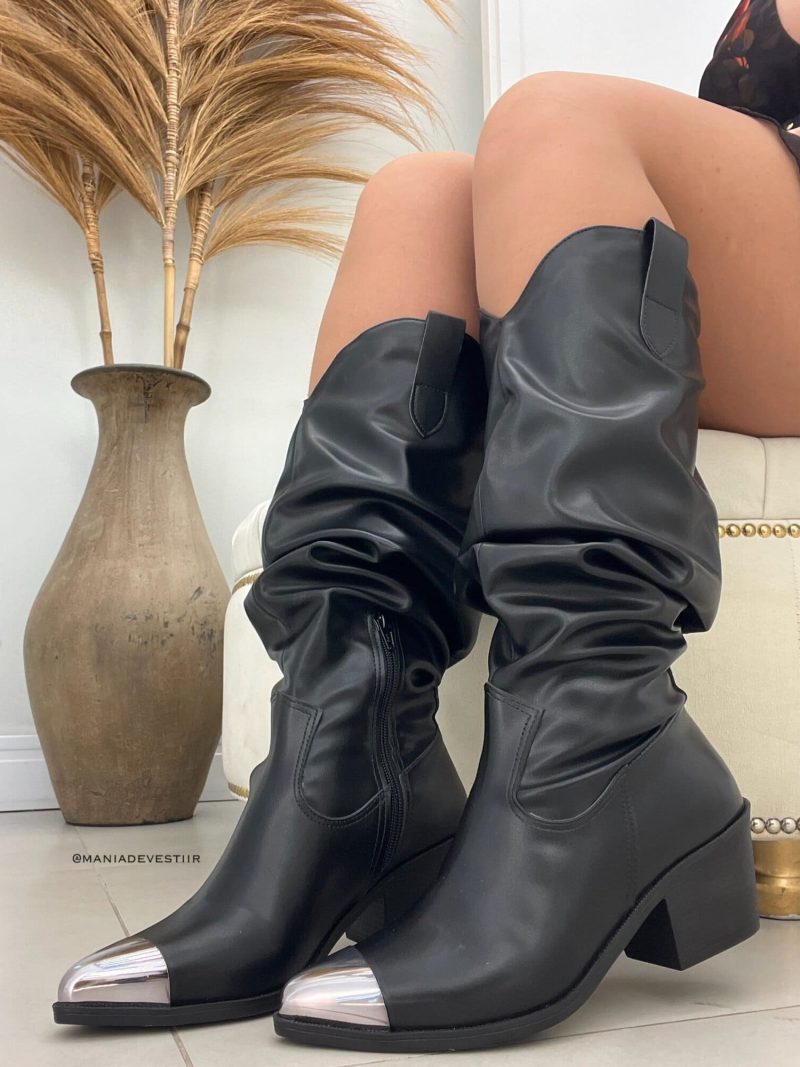 western boot lust shoes couro 2 em 1 wanessa black 96057 (cópia)