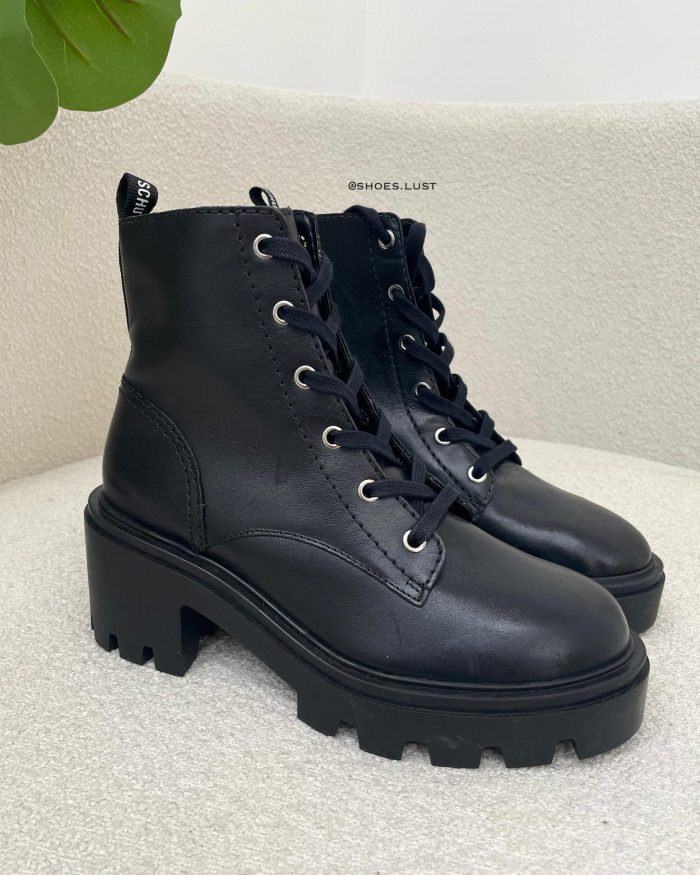 coturno couro charly black 83342