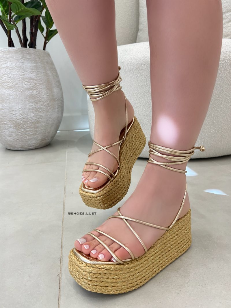 flatform lust shoes amélia ouro light 105357
