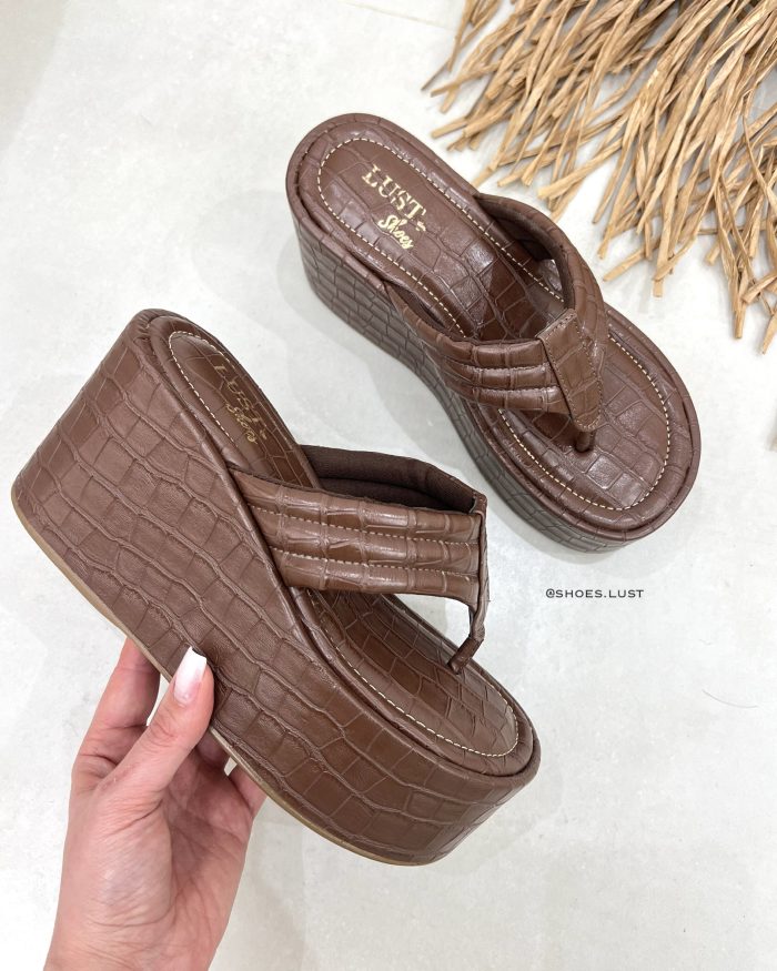 tamanco lust shoes marcela marrom café 106057