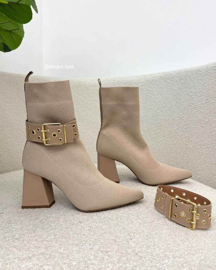 bota knit lust shoes 2 em 1 serena bege 129231