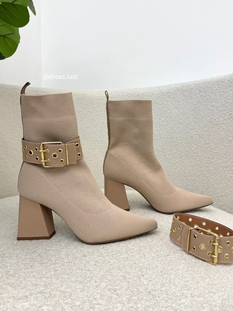 bota knit lust shoes 2 em 1 serena bege 129231