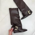 bota cano alto lust shoes isis marrom café 129221